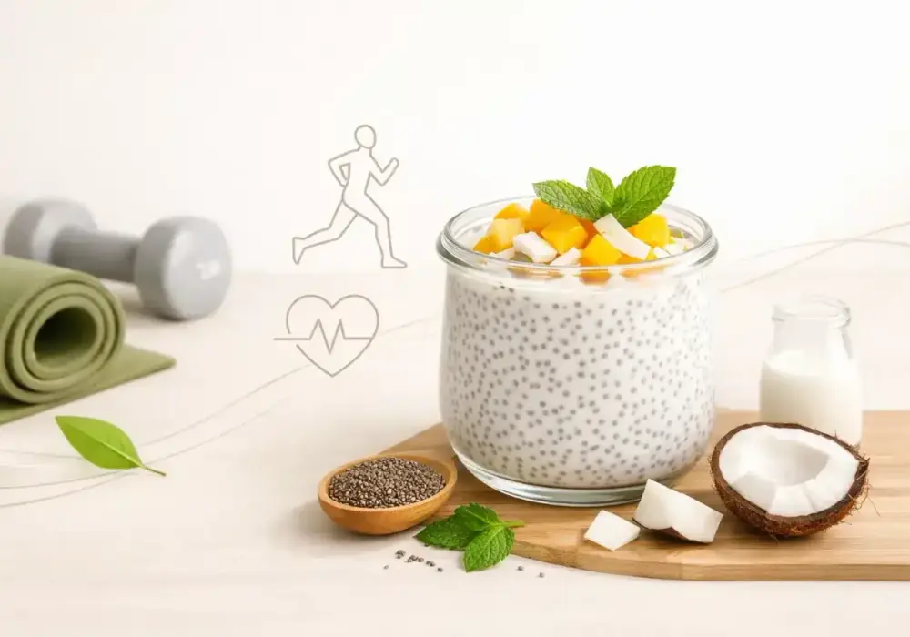 Pudding chia z mlekiem kokosowym - idealnie kremowy!