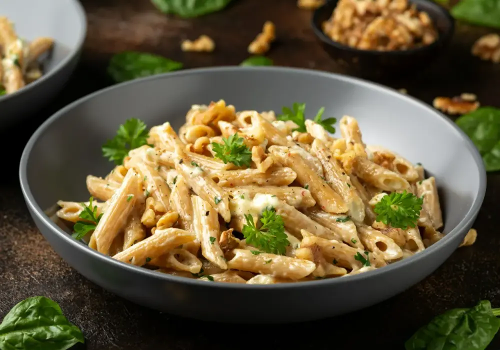 Zdrowy makaron penne konjac ze szpinakiem – łatwy przepis i korzyści