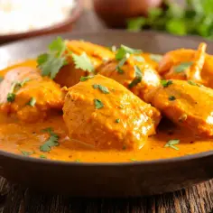 Pyszny kurczak w sosie curry, idealny do podania z ryżem. Ten aromatyczny **garam masala przepis** zachwyci każdego.